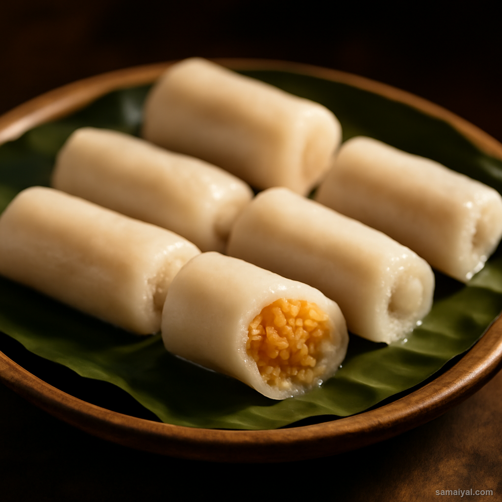 Bihari Pittha Stuffed Steamed Rice Cake