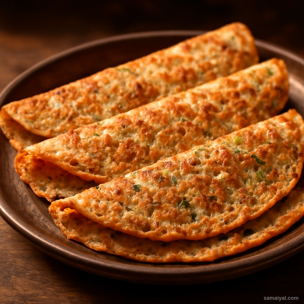 Chhattisgarhi Chila Savoury Rice Crepe