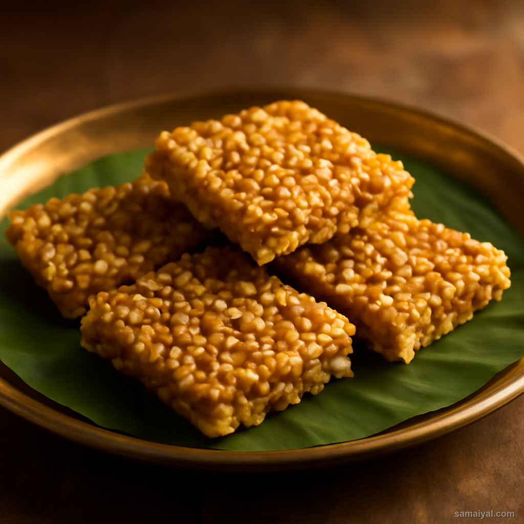 Chhattisgarhi Chousela Fried Puffed Rice Snack Jaggery
