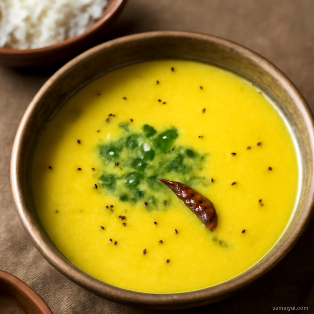 Chhattisgarhi Dubki Kadhi Sour Yogurt Curry Pakora-Less