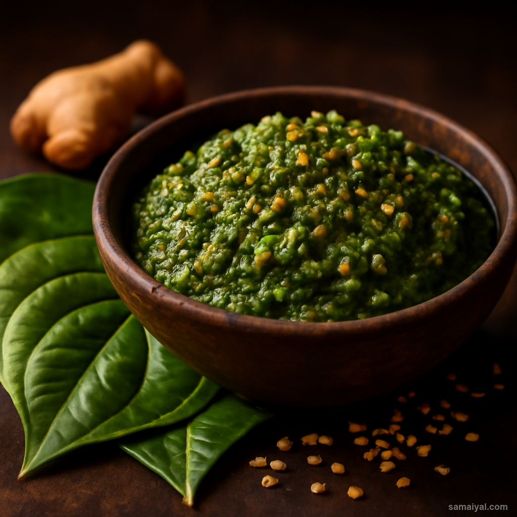 Chhattisgarhi Thetha Paan Spiced Betel Leaf Condiment