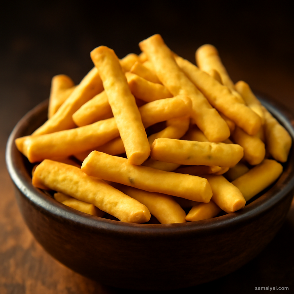 Gathiya Gujarati Crispy Gram Flour Sticks