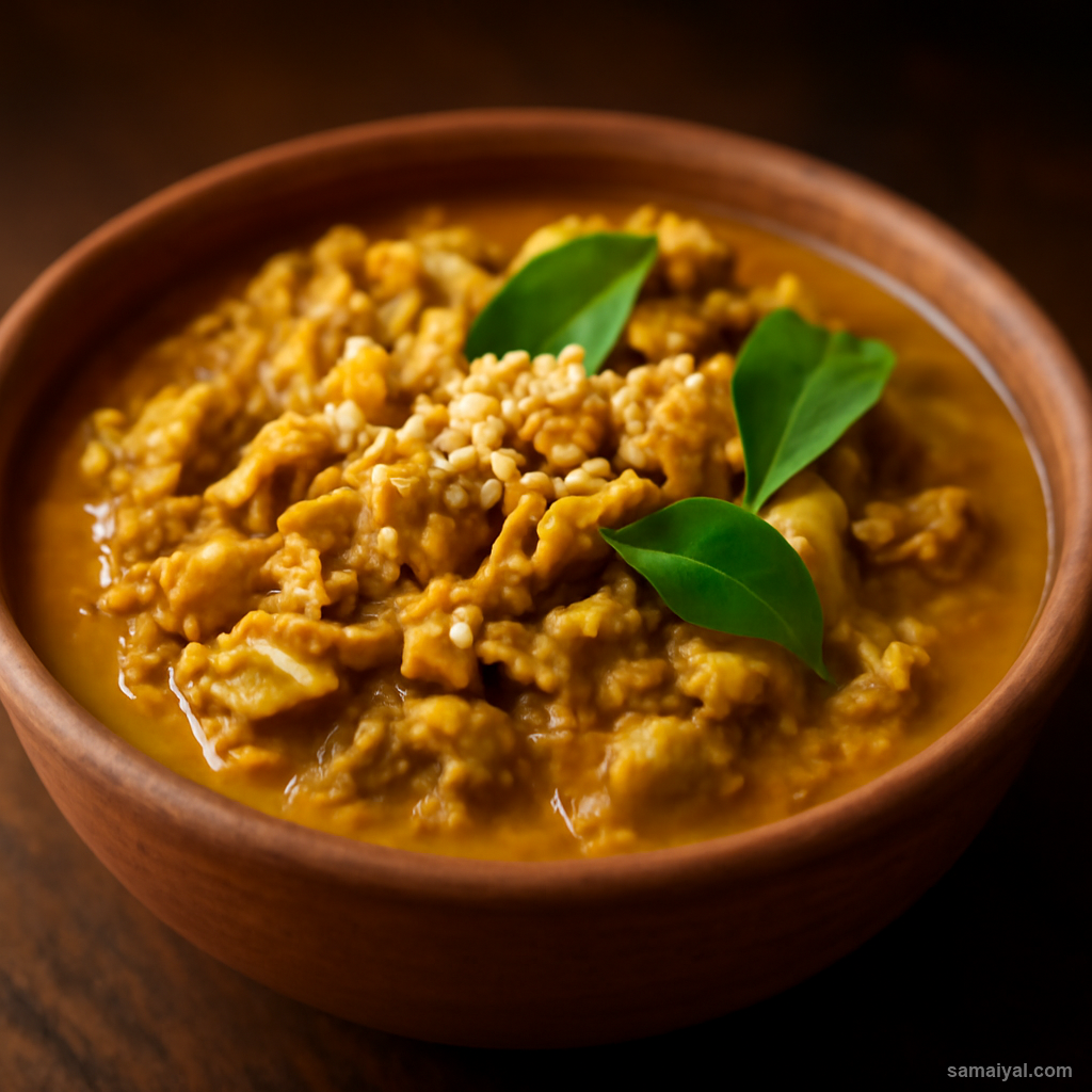 Goan Banana Flower Curry Kelful Coconut Vegetarian Goa
