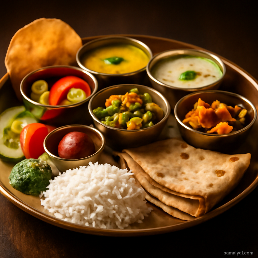 Gujarati Thali Complete Meal Thaali Experience