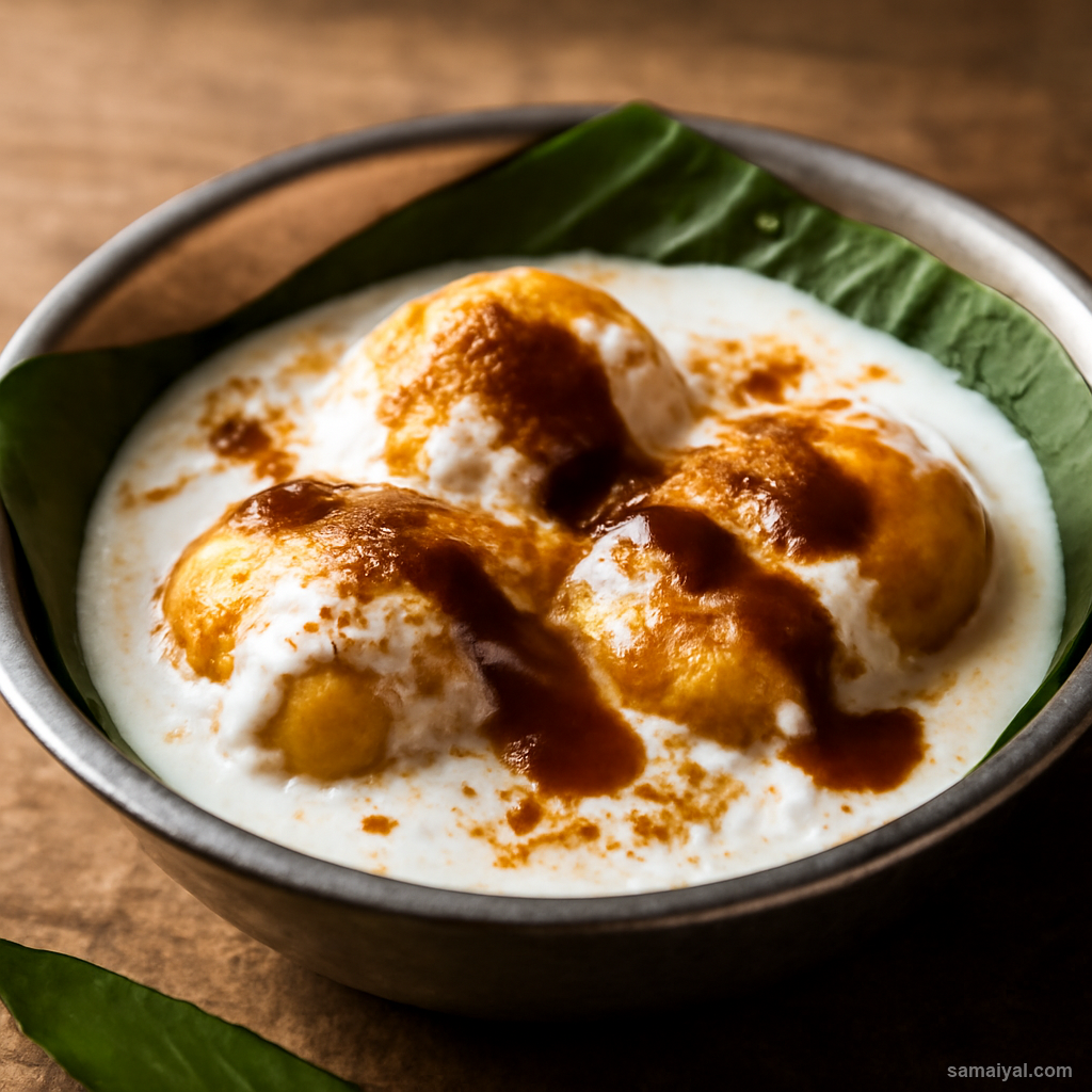 Haryana Dahi Bhalle Soaked Urad Fritter Yogurt Haryana Street
