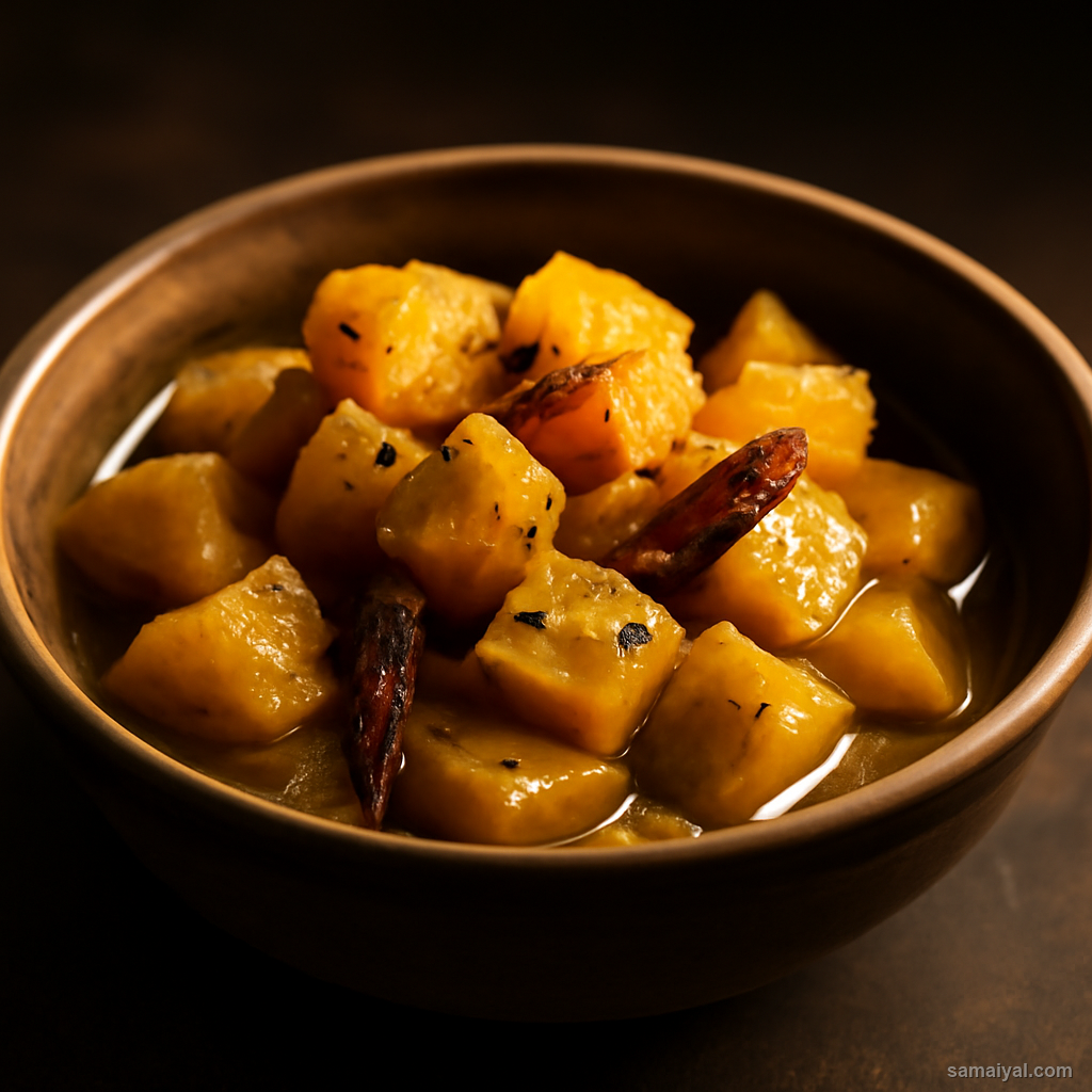 Haryanvi Kaddoo Ki Sabzi Yellow Pumpkin Mustard Curry