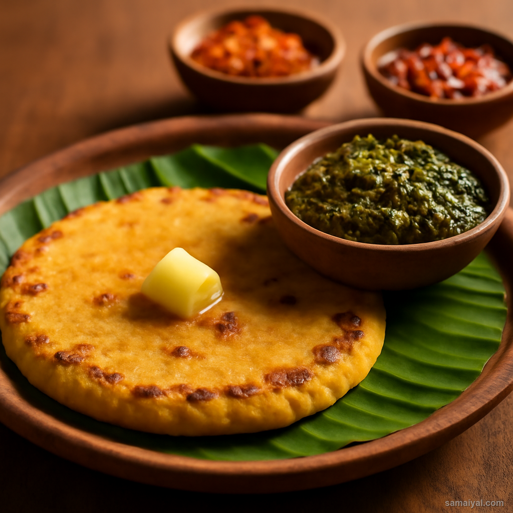 Haryanvi Makki Ki Roti Maize Flatbread Traditional