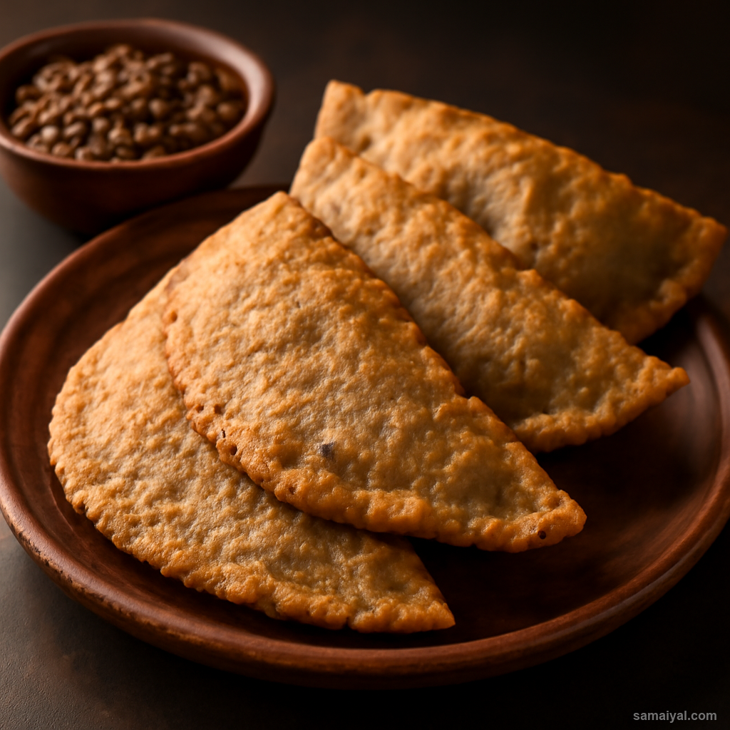 Himachal Babru Buckwheat Fried Stuffed Bread Black Gram Kullu