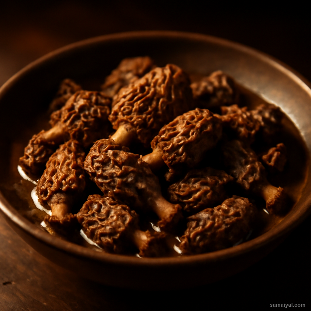 Himachal Gucchi Morel Mushroom Himalayan Forest Prized Ghee