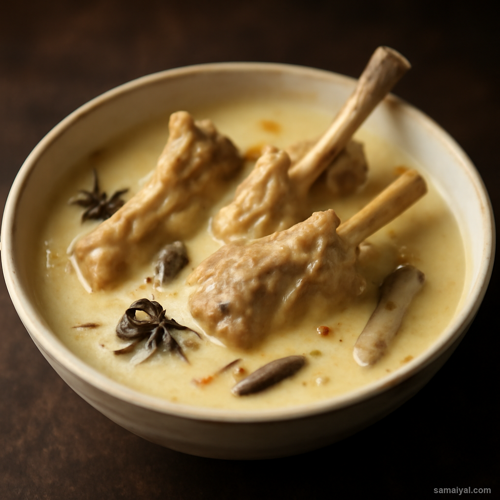 Kashmir Aab Gosht Milk Mutton Kashmiri Pandit Delicate White