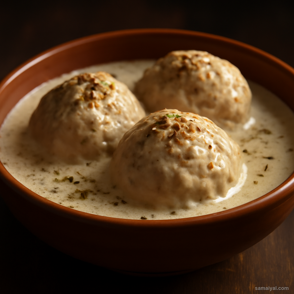 Kashmir Gustaba Pounded Mutton Ball Yogurt Wazwan Finale