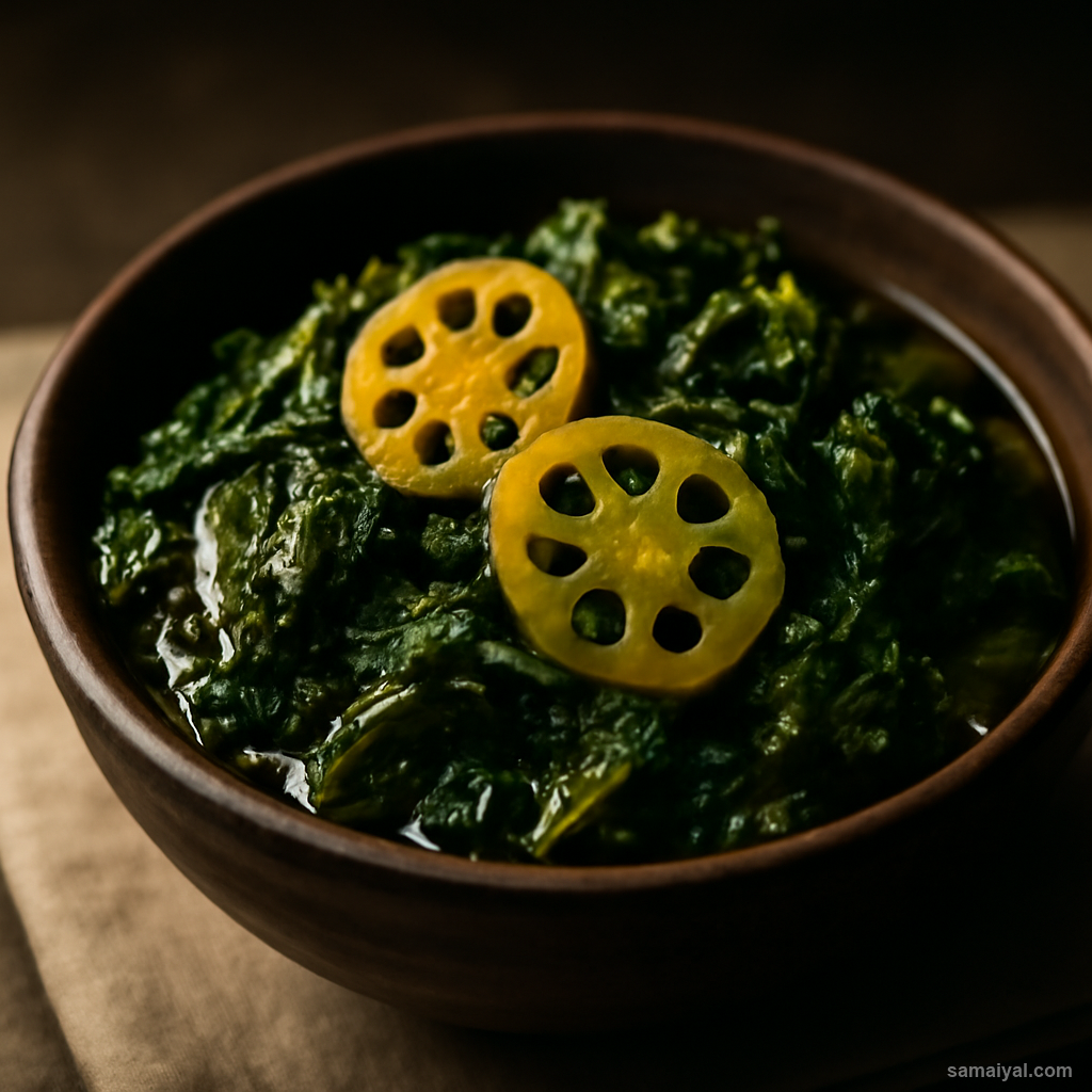 Kashmir Nadir Palak Lotus Stem Spinach Mustard Oil Daily