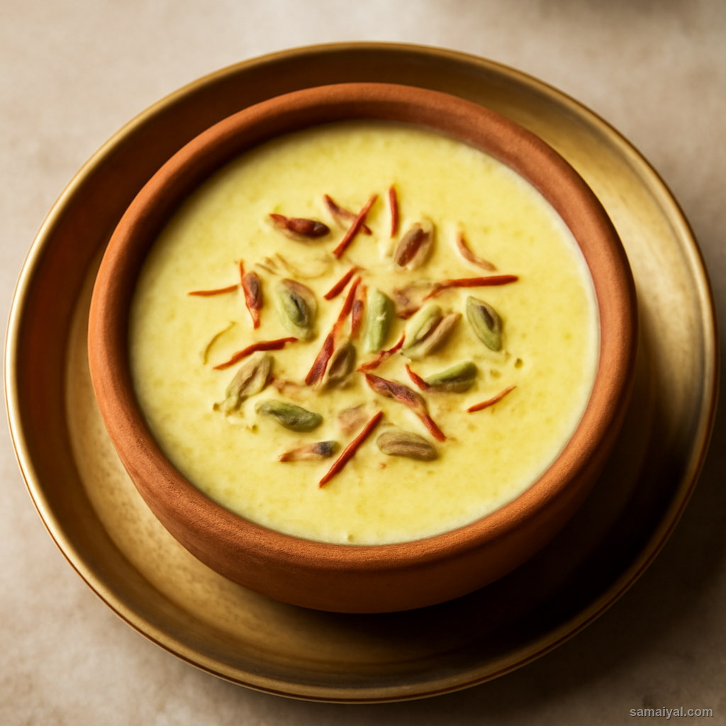 Kashmir Saffron Phirni Rice Flour Milk Pudding Earthen Pot