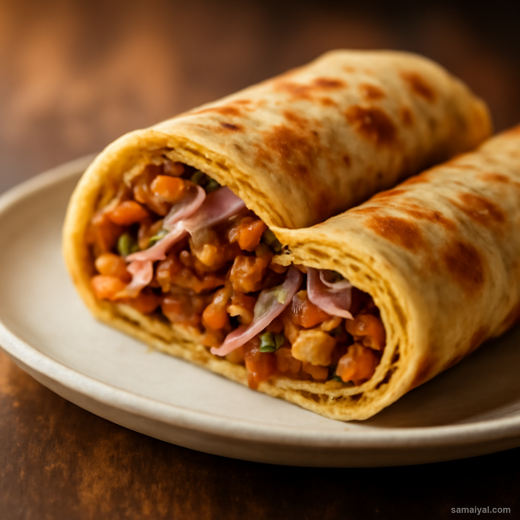 Kolkata Street Egg Roll Paratha Egg Wrap Classic