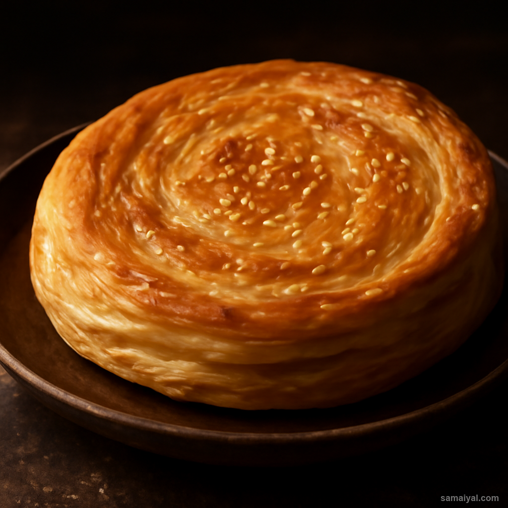 Lucknow Bakarkhani Flaky Nawabi Bread Eid