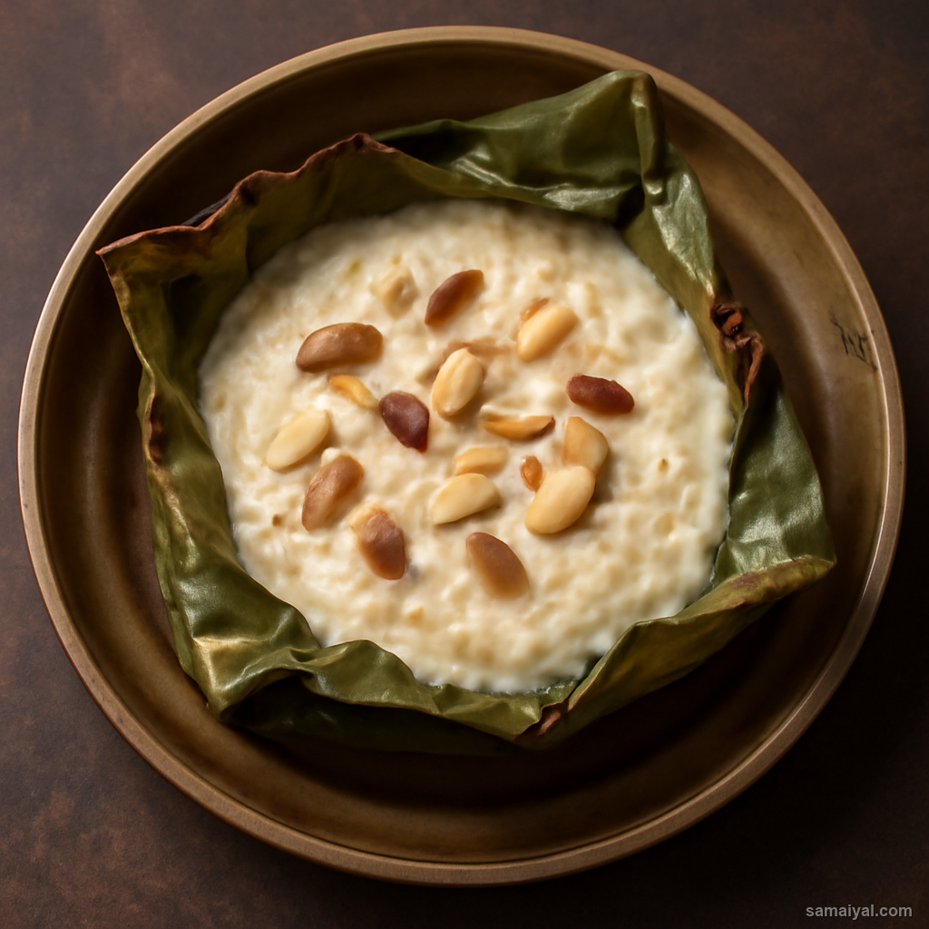 Madhya Pradesh Patrakha Kheer Banana Leaf Rice Pudding