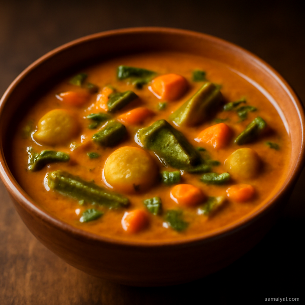 Madhya Pradesh Sindhi Curry Besan Vegetables Gwar Madhya