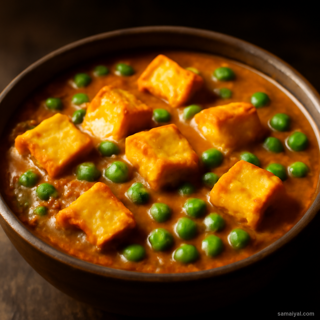 Matar Paneer North Indian Style