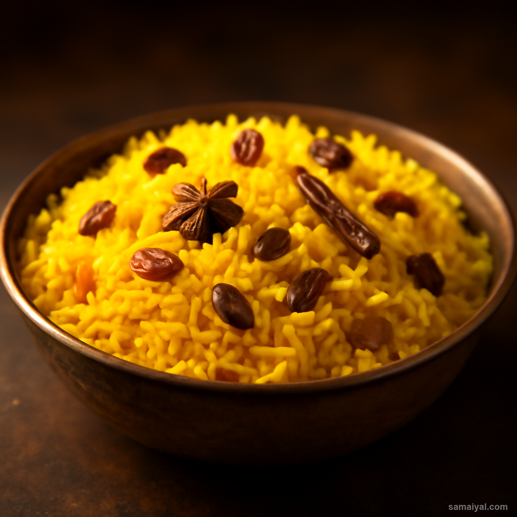Mishti Pulao Bengali Sweet Saffron Rice Festival