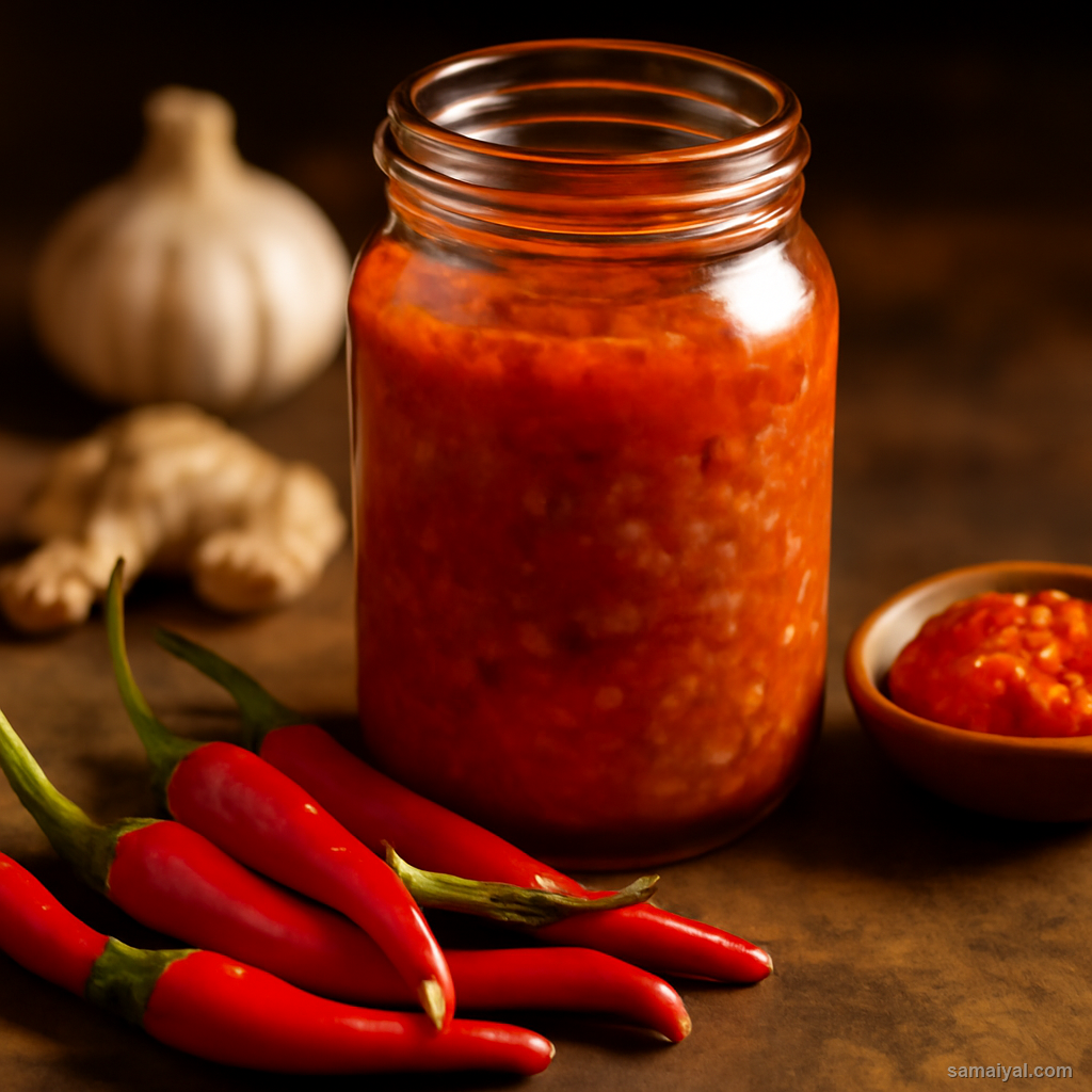 Mizoram Mizo Chilli Sauce Fresh Hot Local Condiment Table