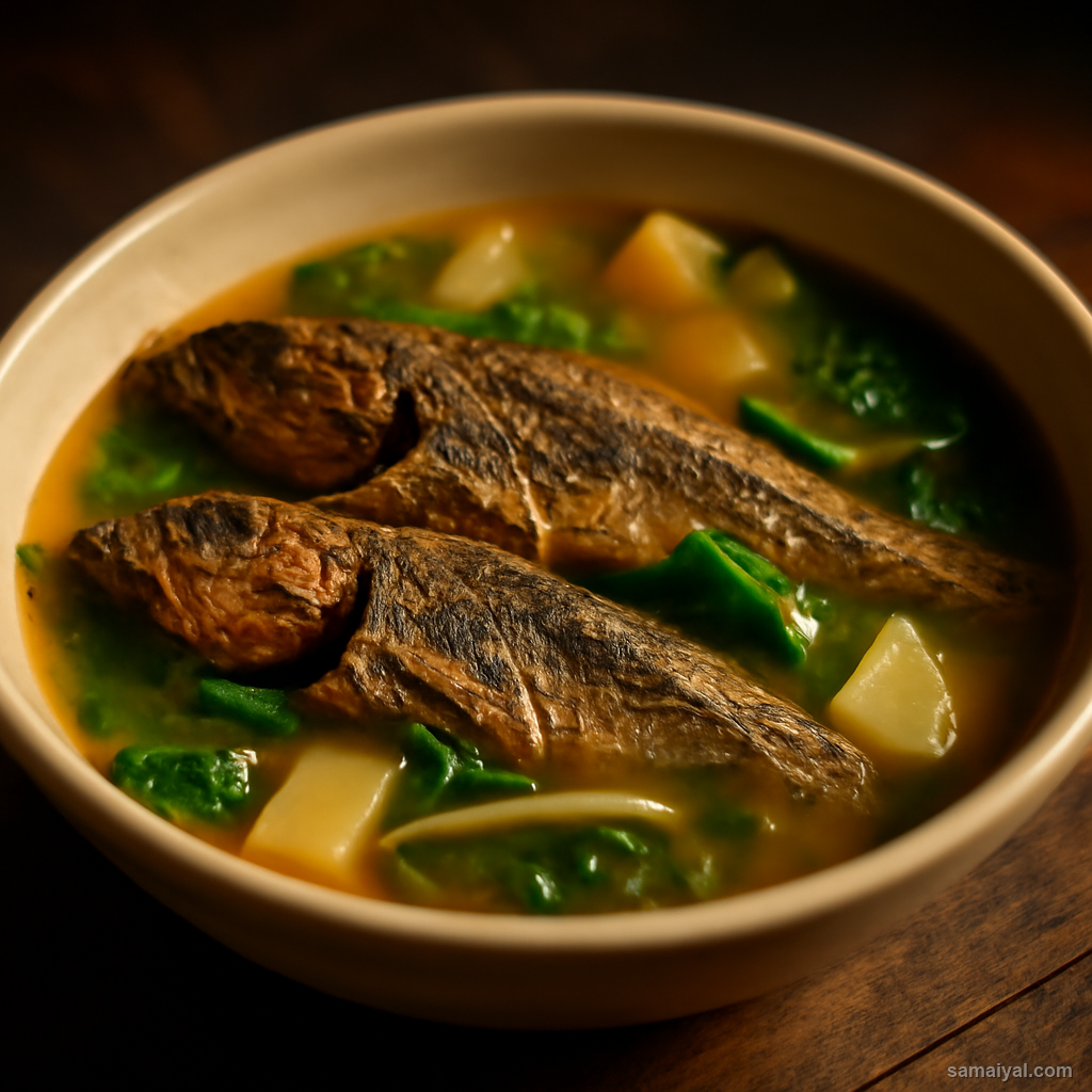 Mizoram Mizo Dried Fish Curry Preserved Fish Simple Broth