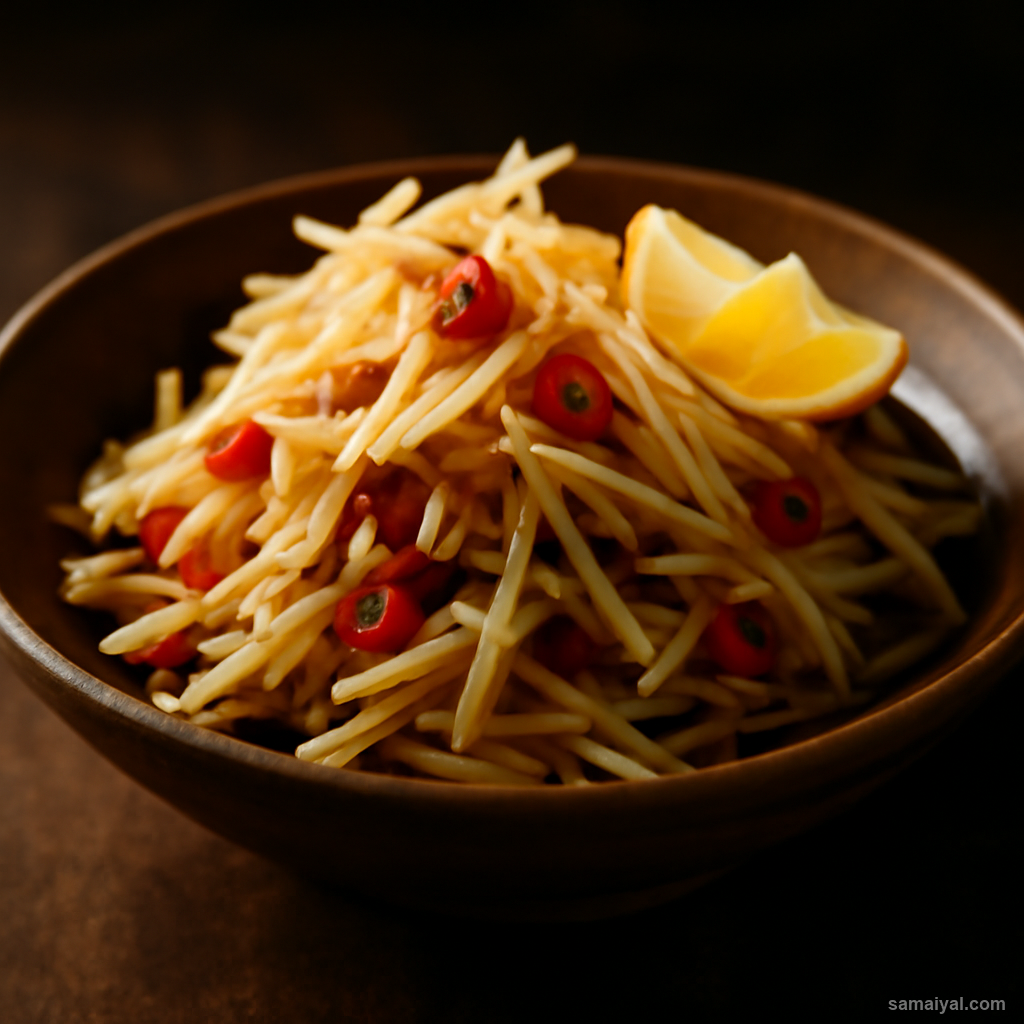 Mizoram Mizo Papaya Salad Som Tum Influenced Fresh Crunchy