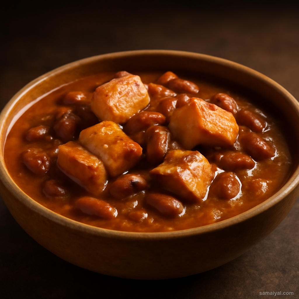 Mizoram Mizo Pork Kidney Bean Thick Curry Slow Cooked