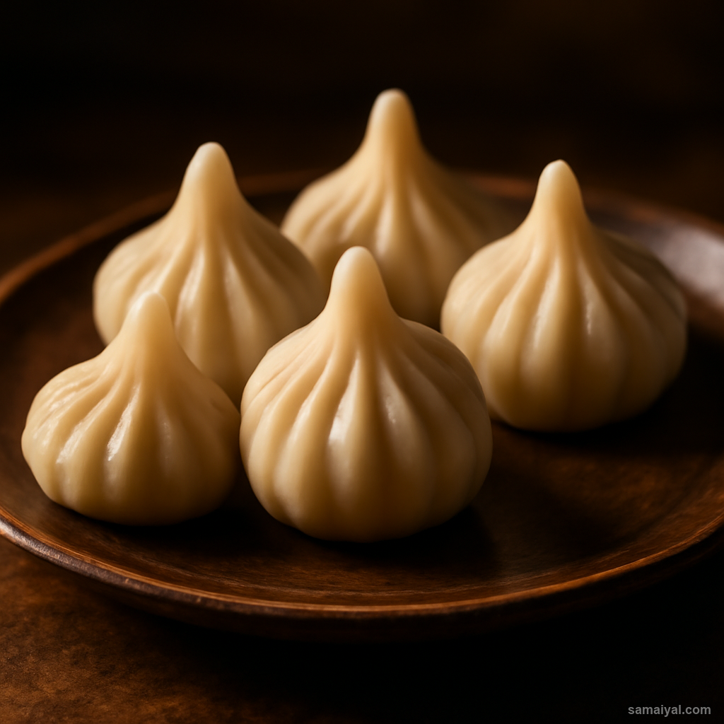 Modak Steamed Rice Dumpling