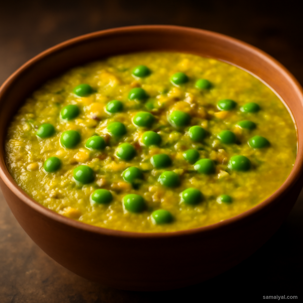 Motorshutir Dal Green Pea Lentil Soup