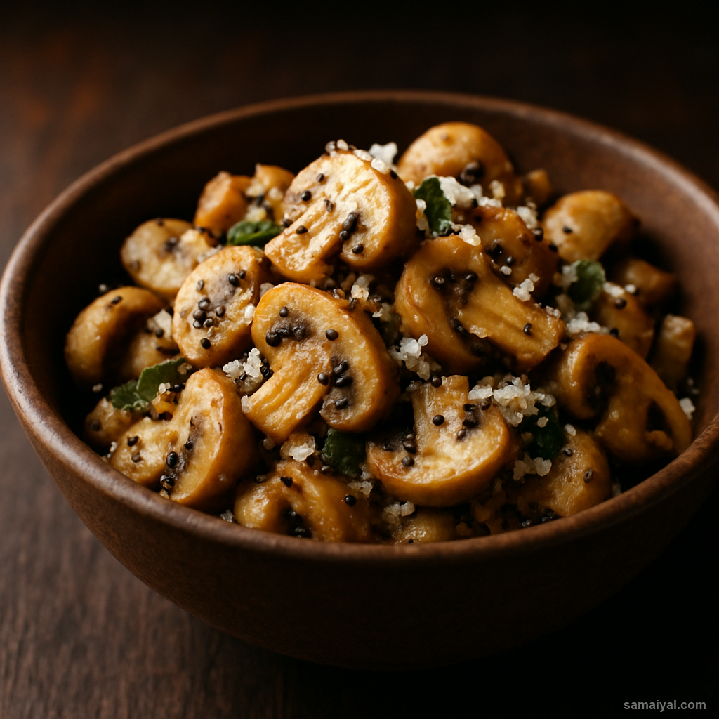 Mushroom Poriyal