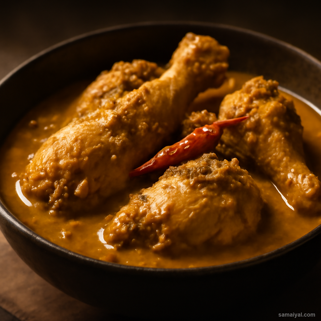 Nagaland Naga Chicken Axone Fermented Soybean Light Curry