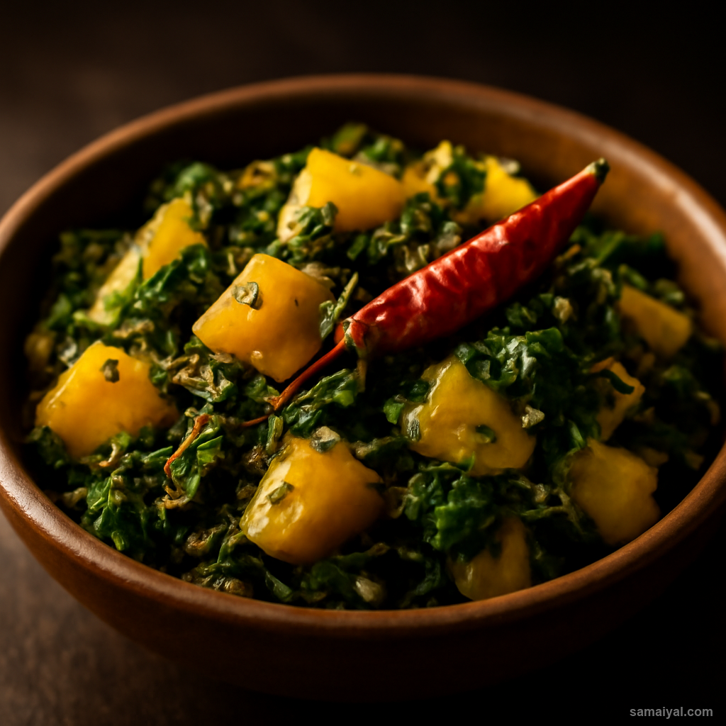 Odisha Saga Aloo Spinach Potato Mustard Oil Odia Daily