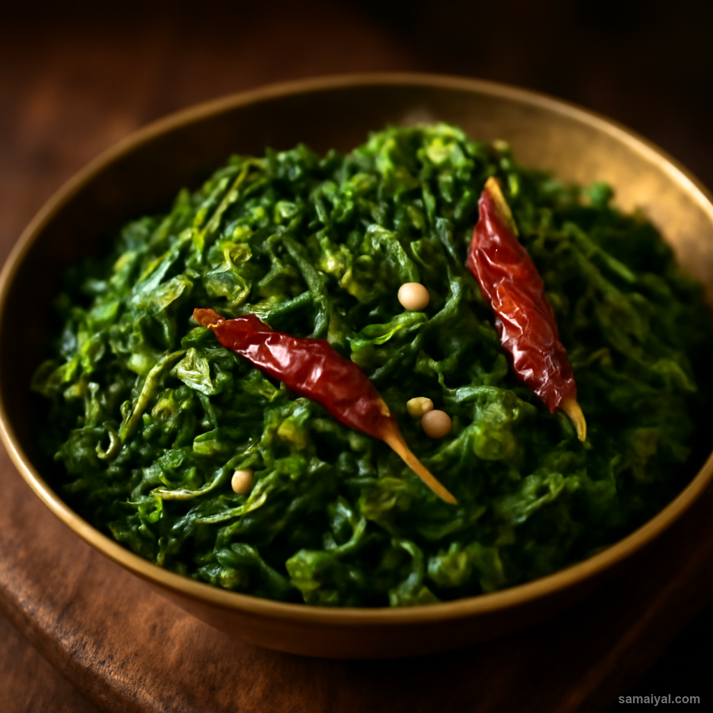 Odisha Saga Bhaja Stir Fried Greens Mustard Oil