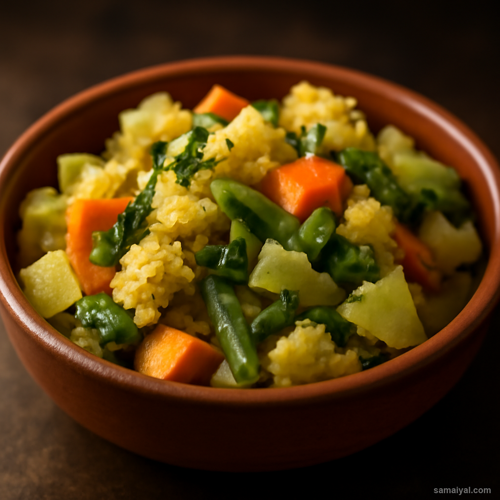 Odisha Santula Steamed Vegetable Preparation