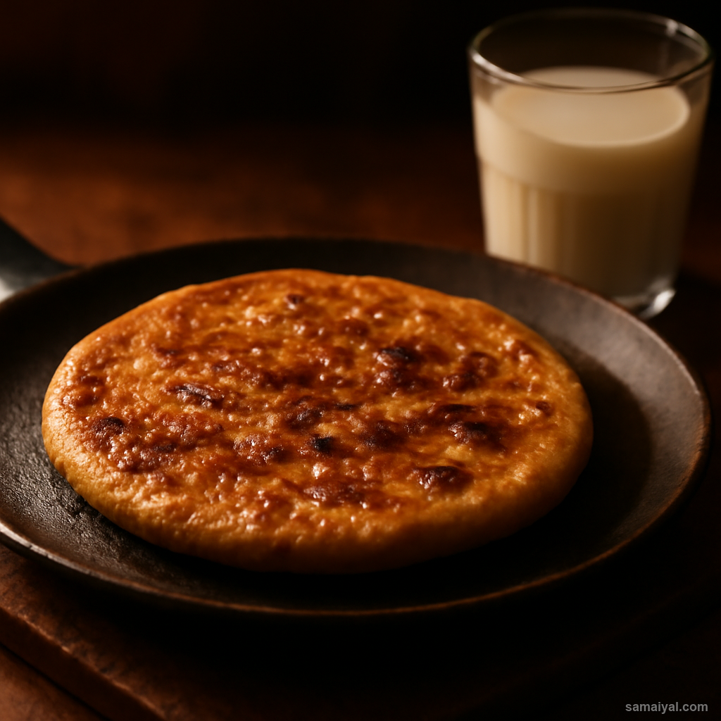 Punjabi Karah Kada Gur Ki Roti Jaggery Flatbread
