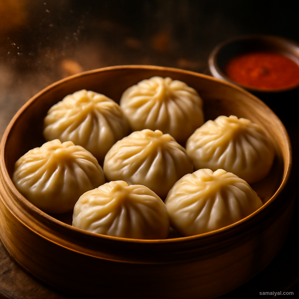 Sikkim Pork Momo Steamed Sikkimese Classic Ginger Garlic