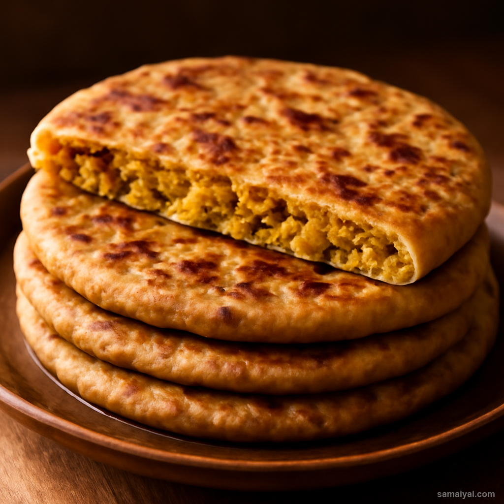 Stuffed Gobhi Paratha Cauliflower Flatbread