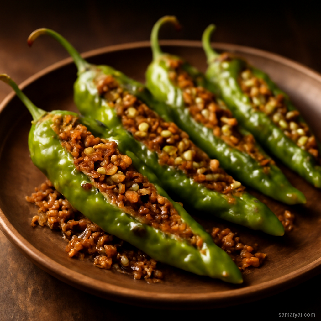 Talela Marcha Fried Green Chilli Gujarati