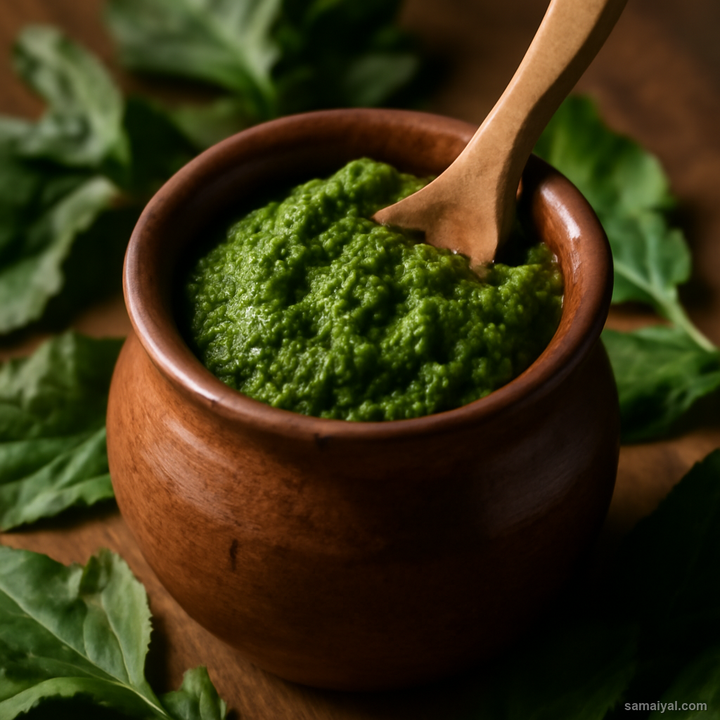 Telangana Gongura Pachadi Sorrel Leaf Chutney Raw Fresh