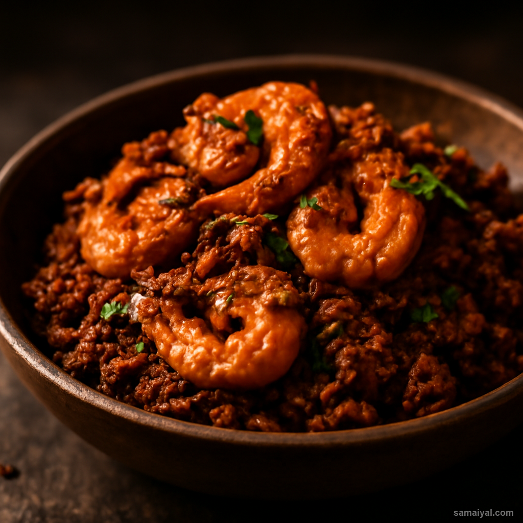 Telangana Royyala Iguru Prawn Dry Spice Andhra