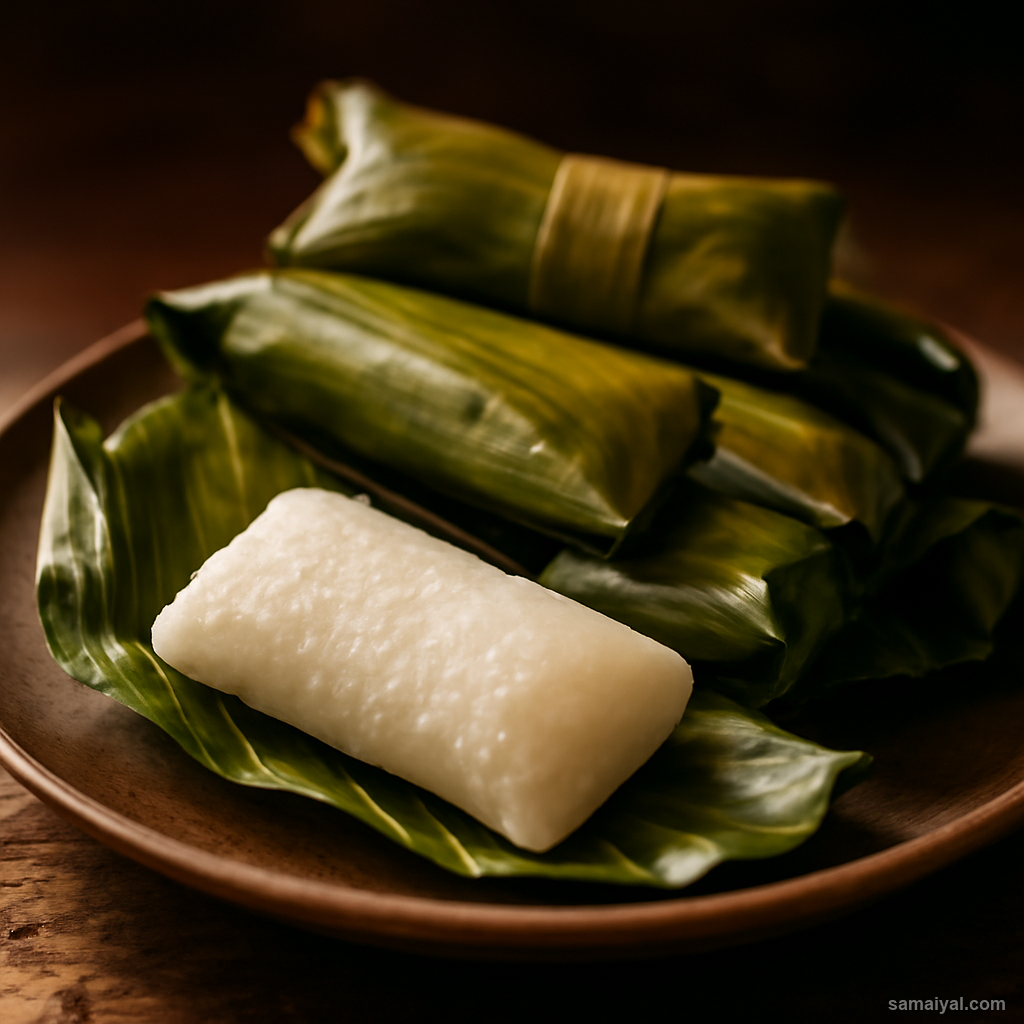 Tripura Bananas Leaf Wrapped Rice Cake Tripuri