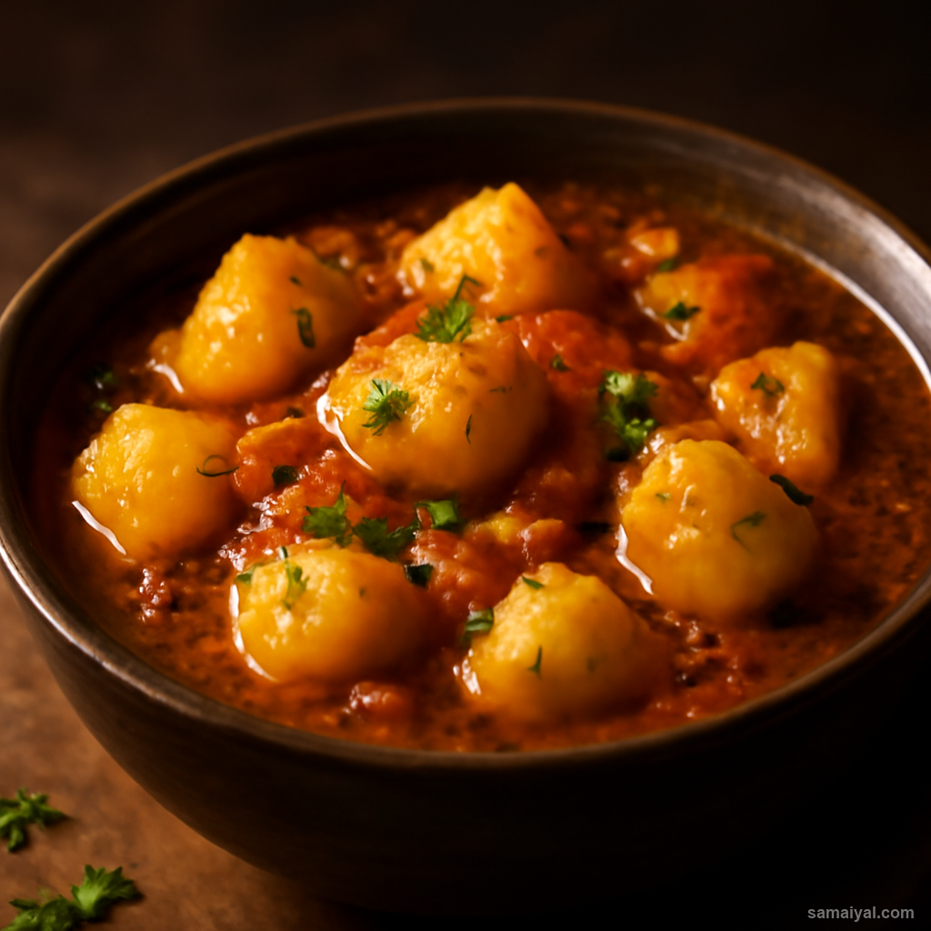 Uttarakhand Aloo Tamatar Pahadi Potato Tomato Mustard Oil Sabzi