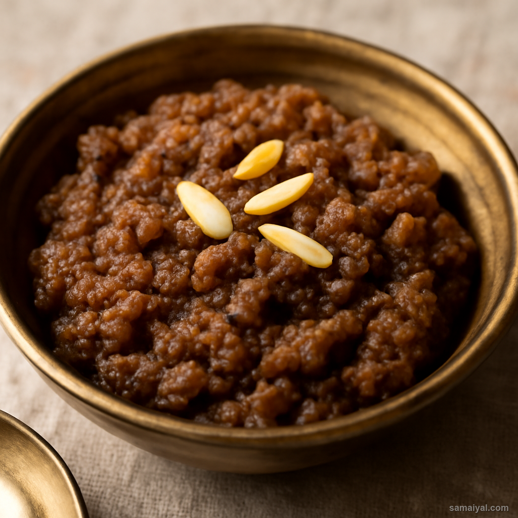 Uttarakhand Atta Ka Halwa Whole Wheat Jaggery Ghee Temple Prasad