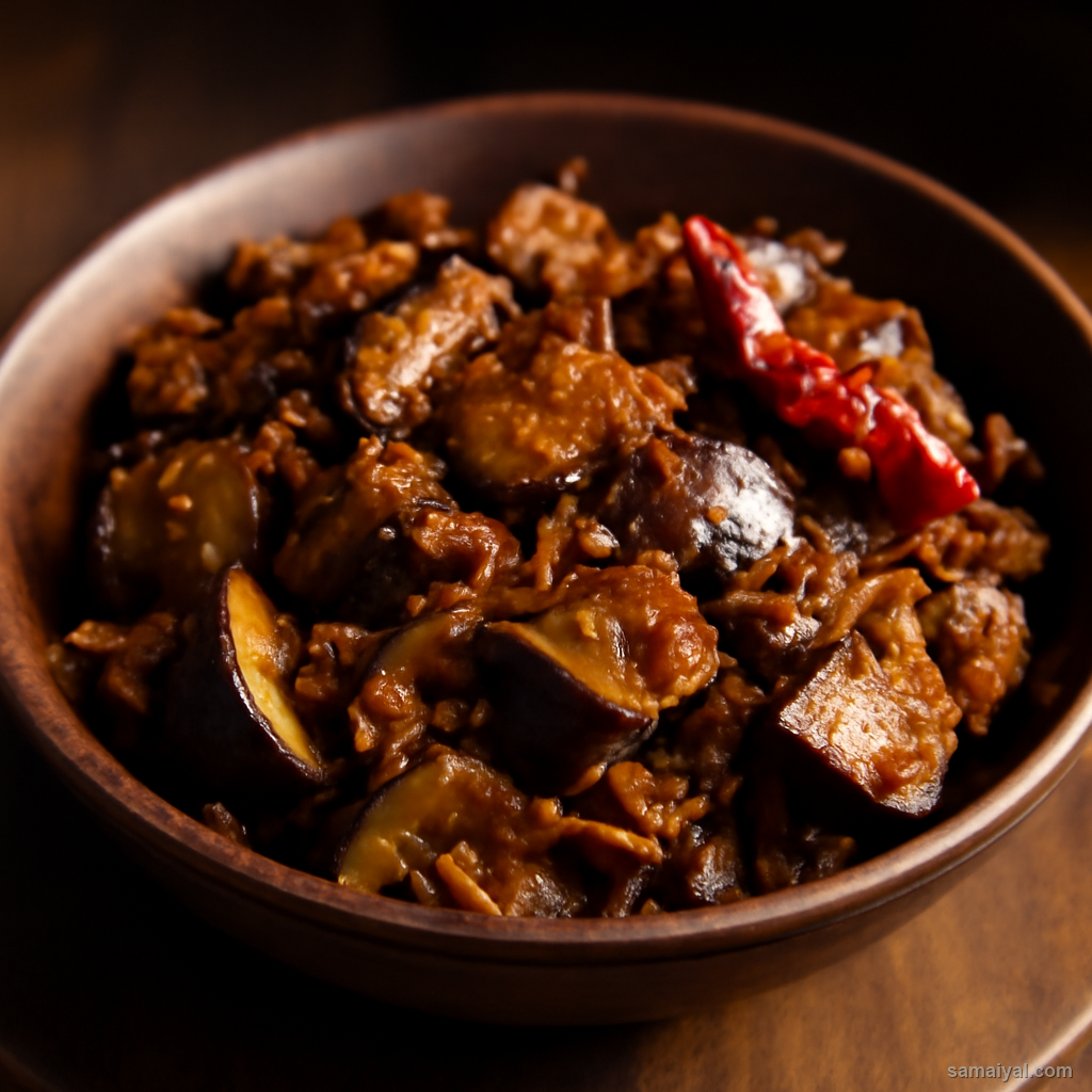 Vankaya Koora Brinjal Onion Stir Fry
